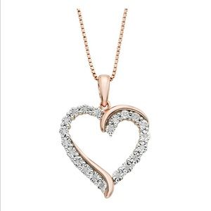 Rose Gold Heart Necklace